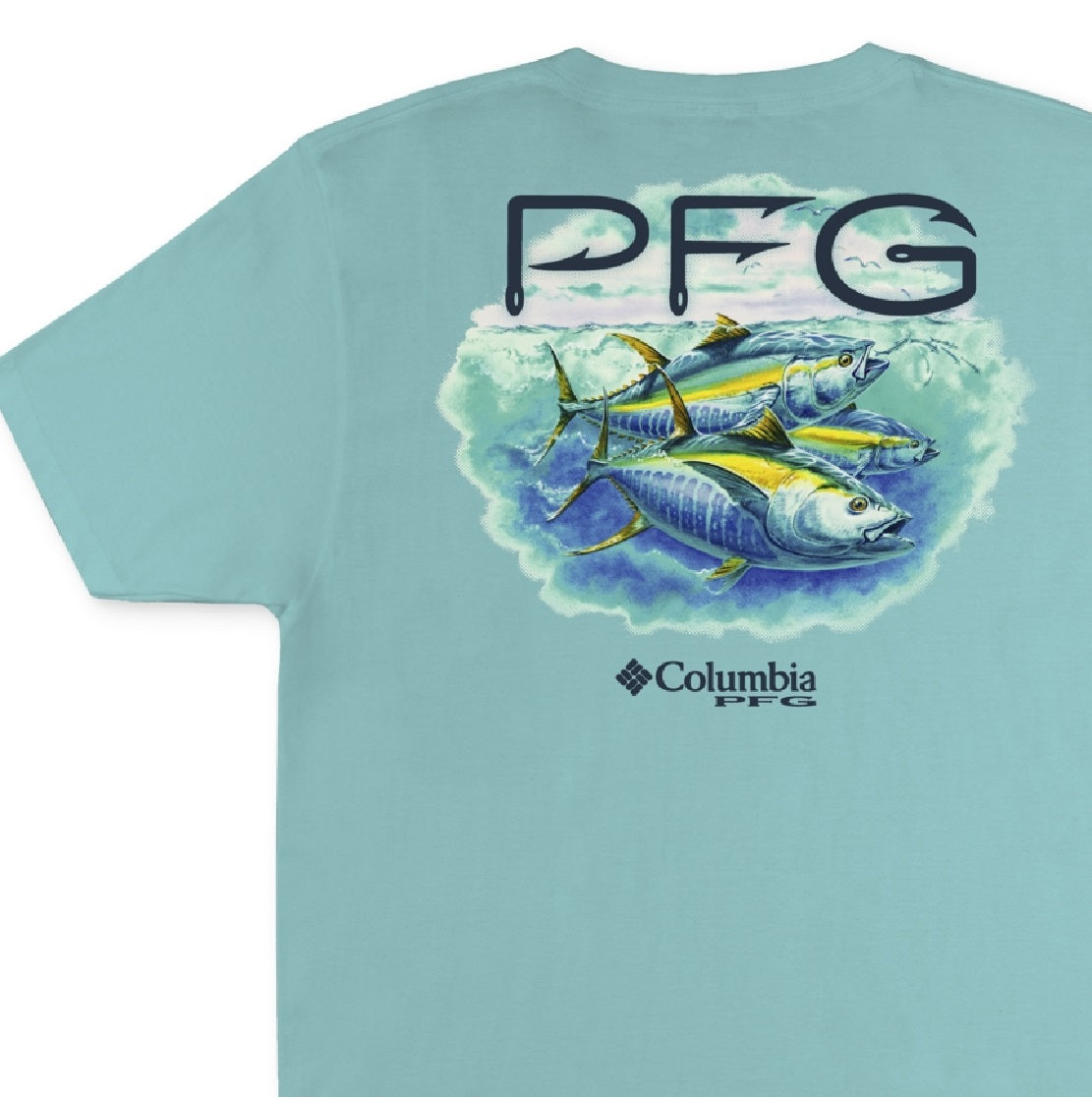 Columbia Men's Dean Graphic T-Shirt Blue Size Large