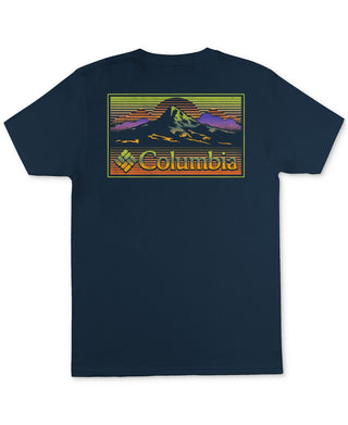 Columbia Men's Graphic T-Shirt Blue Size X-Large