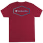 Columbia Men's Cotton Crewneck Graphic T-Shirt Red Size Small