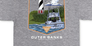 Columbia Men's Keon Pfg Logo Graphic T Shirt Gray Size Small