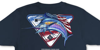 Columbia Men's Pfg Short Sleeve Tee Blue