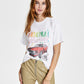 Junk Food Women's Original Mustang Graphic Print Tee White Size Large