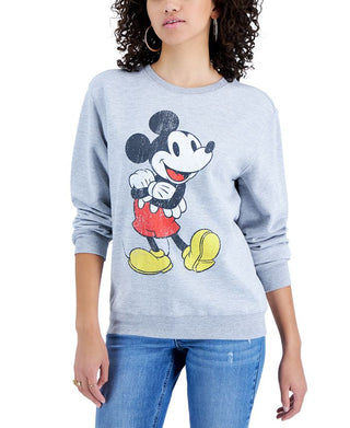 Disney Junior's Mickey Mouse Graphic Pullover Top Gray Size Small
