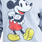 Disney Junior's Mickey Mouse Graphic Pullover Top Gray Size Small