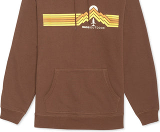 Bass Outdoor Men's Calwood Retro Logo Fleece Hoodie Brown