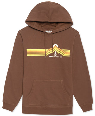 Bass Outdoor Men's Calwood Retro Logo Fleece Hoodie Brown