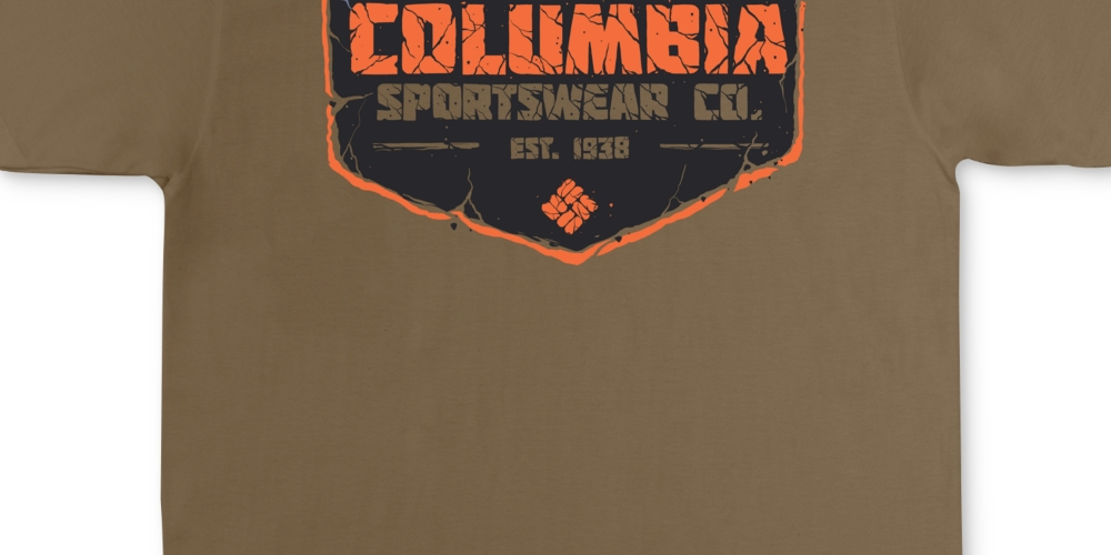 Columbia Men's Journey Mountain Logo Graphic T-Shirt Brown Size Small