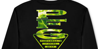 Columbia Men's Classic Fit Vertical Logo Graphic Long Sleeve T-Shirt Black Size X-Large