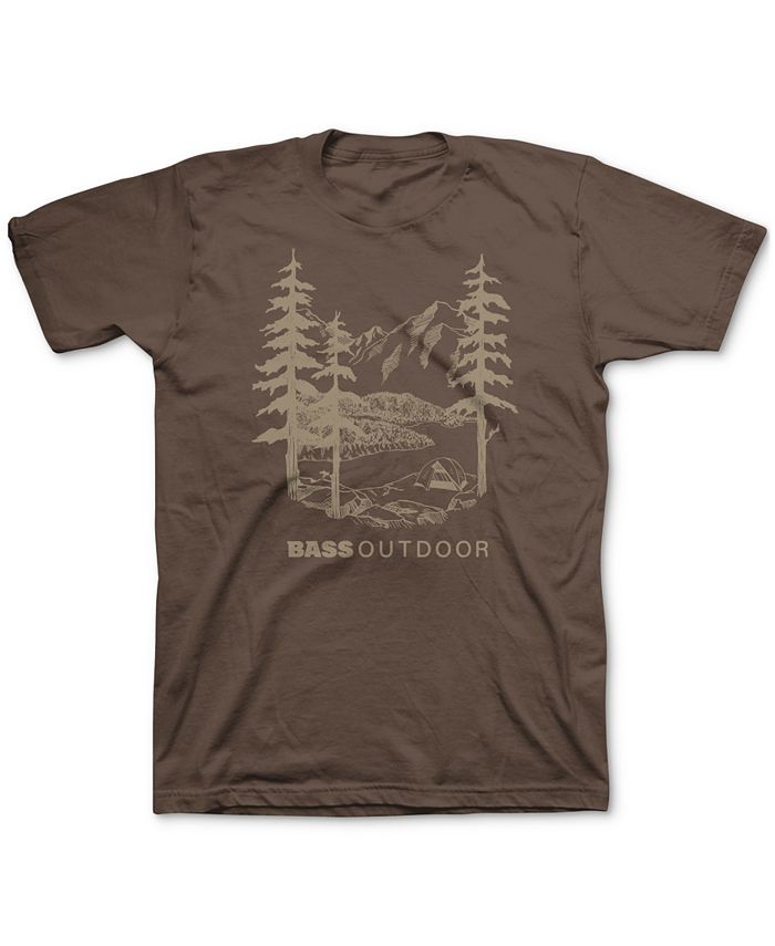 Bass Outdoor Men's Such Great Heights Logo Graphic T-Shirt Brown Size Large