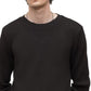 John Varvatos Men's Waffle Knit Cotton Long Sleeve Top Black Size Medium