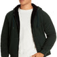 John Varvatos Men's Trenton Sherpa Lined Hoodie Green Size Medium