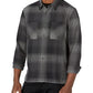 John Varvatos Men's Regular Fit Cotton Button Up Shirt Black Size X-Large