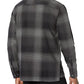 John Varvatos Men's Regular Fit Cotton Button Up Shirt Black Size X-Large
