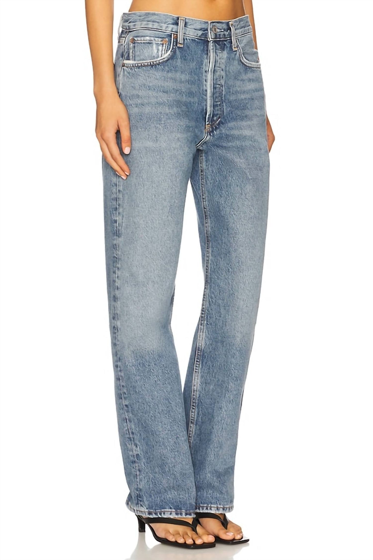 Agolde - Fran Low Slung Easy Straight Jeans