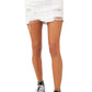 Free People Women's Out Of Ordinary Denim Miniskirt White Size 8