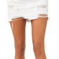 Free People Women's Out Of Ordinary Denim Miniskirt White Size 8