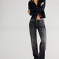 Free People Women's Shelby Boyfriend Jeans Black Size 25
