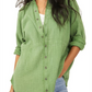 Free People Women's Summer Daydream Tunic Shirt Green Size X-Small