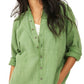 Free People Women's Summer Daydream Tunic Shirt Green Size Medium