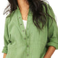 Free People Women's Summer Daydream Tunic Shirt Green Size Large