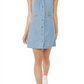 Free People Women's Sami Denim Halter Minidress Blue Size Medium