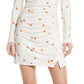 Free People Women's Celia Floral Square Neck Long Sleeve Dress White Size X-Small