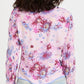 Free People Women's Venice Floral Tie Front Top Purple Size X-Small