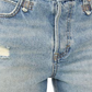 Free People Women's Makai High Waist Cutoff Shorts Blue Size 28