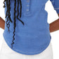 Free People Women's On The Run Cotton Blend Henley Blue Size Medium