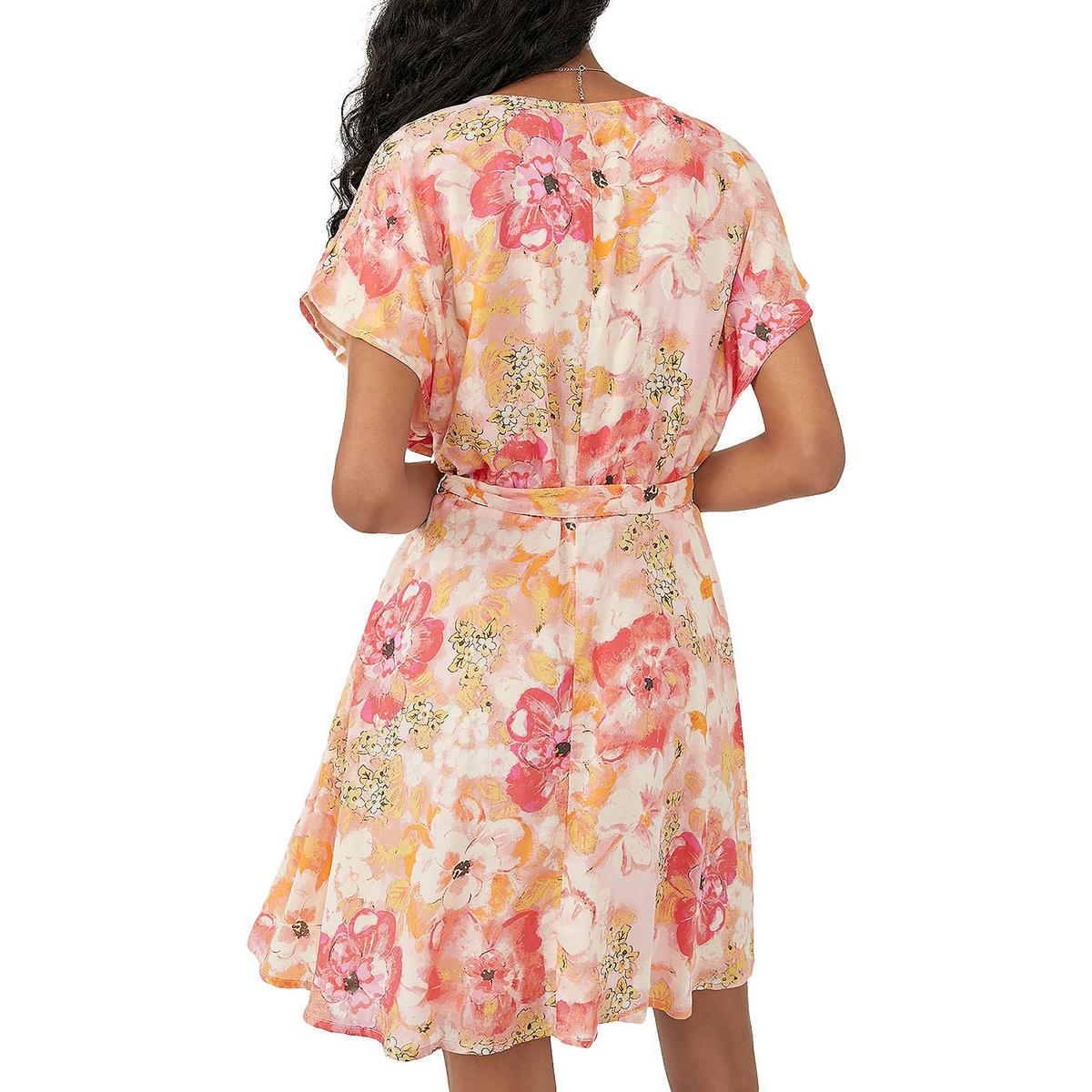 Free People Women's Freddy Tie Waist Minidress Pink Size X-Small