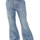 Free People Women's New Dawn Flare Jeans Blue Size 30
