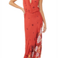 Free People Women's Get To You Floral Maxi Sundress Red Size X-Large