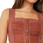 Free People Women's Maggie Lace Tank Brown Size X-Small