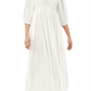 Free People Women's Wedgewood Maxi Dress White Size Medium