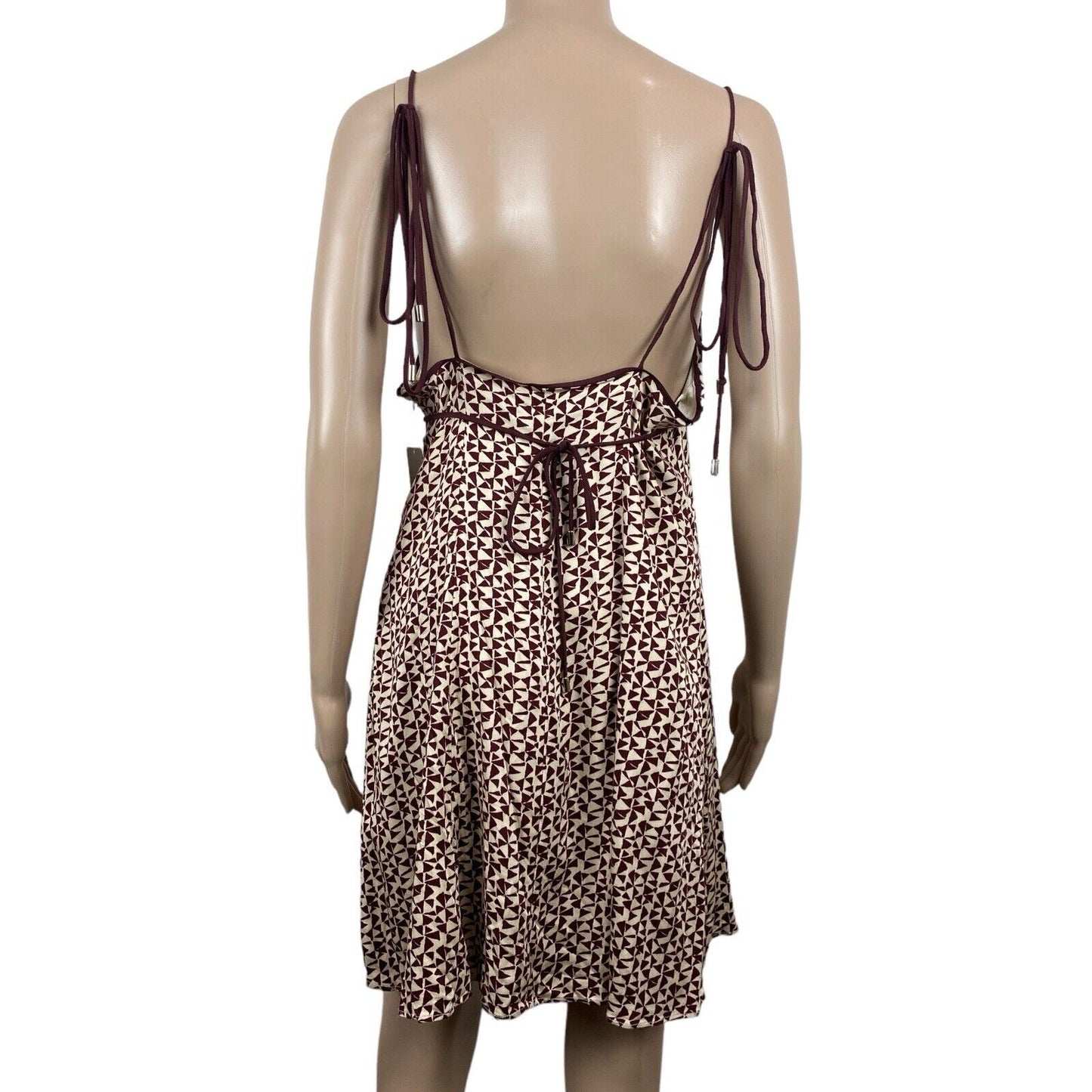 Free People Kai Print Minidress - Coffee Combo, Size Medium