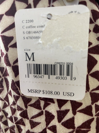 Free People Kai Print Minidress - Coffee Combo, Size Medium