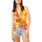Free People Women's Hot Tropics Tank Yellow Size Large