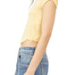 Free People Women's Be My Baby Cotton T-Shirt Yellow Size S