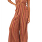 Free People Women's Sundaze For Surfin Halter Jumpsuit Red Size Medium