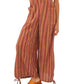 Free People Women's Sundaze For Surfin Halter Jumpsuit Red Size Medium