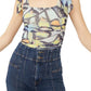 Free People Women's Avenue Print Tank Top Green Size Small