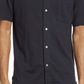 Good Man Brand Black Cotton Knit Button-Up Large Size Shirt