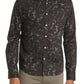Good Man Brand Men's On-Point Stretch Button-Up Shirt In Black Tuscan Floral Size X-Large