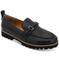 Kenneth Cole Women's Eugene Lug Bit Buckle Loafer Flats Shoes Black Size 7.5