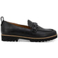 Kenneth Cole Women's Eugene Lug Bit Buckle Loafer Flats Shoes Black Size 7.5