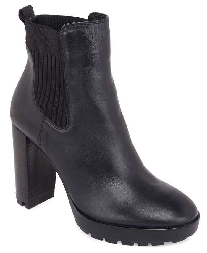 Kenneth Cole Women's Junne Lug Sole Bootie Black Size 8.5