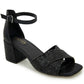 Kenneth Cole Reaction Women's Mix X Band Dress Black Size 6.5