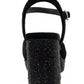 Kenneth Cole Reaction Women's Reeva Criss Cross Platform Dress Sandals Black Size 9.5