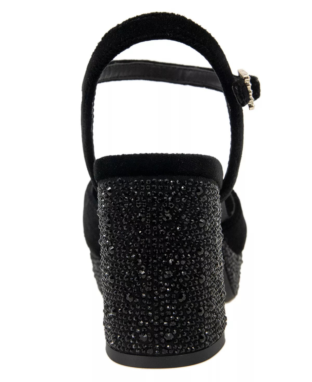 Kenneth Cole Reaction Women's Reeva Criss Cross Platform Dress Sandals Black Size 9.5