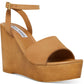 Steve Madden Women's Welsh Wedge Sandals Brown Size 8 M